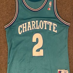 Larry Johnson Hornets Champion Jersey size 44